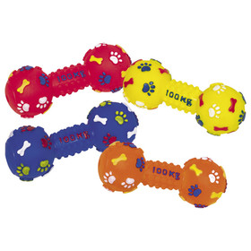 Abbildung Nobby Hundespielzeug Vinyl Hantel 100 kg mit Squeaker