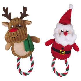 Abbildung Nobby Hundespielzeug Weihnachtsfigur mit Baumwollseil