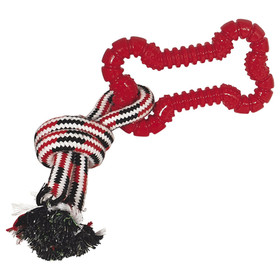 Abbildung Nobby Hundespielzeug X-MAS Knochen mit Seil