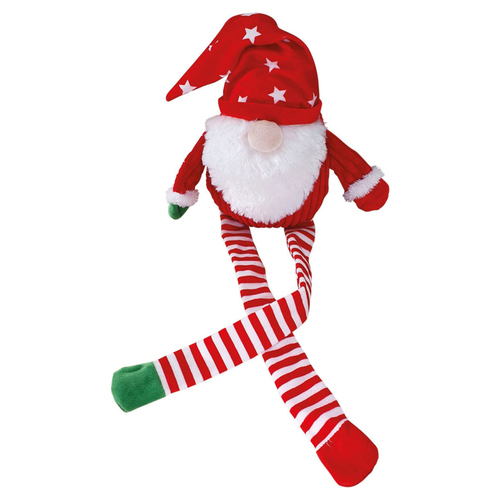Nobby Hundespielzeug Xmas Weihnachtswichtel rot/weiß