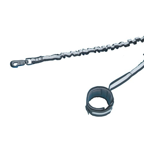 Nobby Joggingleine Elastic schwarz, Maße: 100-150 cm / 25 mm