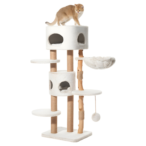 weitere Abbildung Nobby Katzen Kratzbaum Loya braun/wei meliert