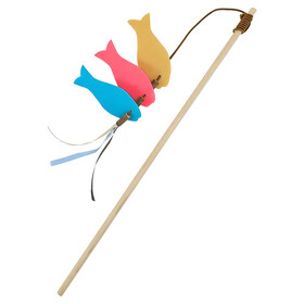 Abbildung Nobby Katzenangel Fisch aus Filz mit Holz