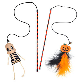 Abbildung Nobby Katzenangel Halloween Skelett und Krbis
