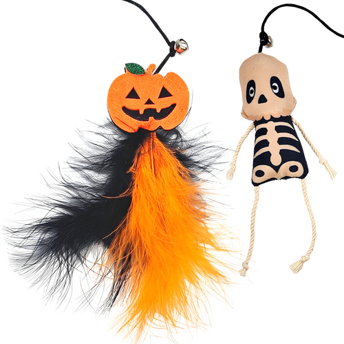 weitere Abbildung Nobby Katzenangel Halloween Skelett und Krbis