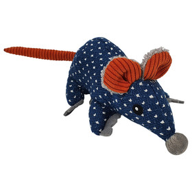 Abbildung Nobby Katzenspielzeug Stoffmaus mit Catnip blau/rot