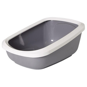 Abbildung Nobby Katzentoilette mit Rand Aseo Jumbo grau/wei