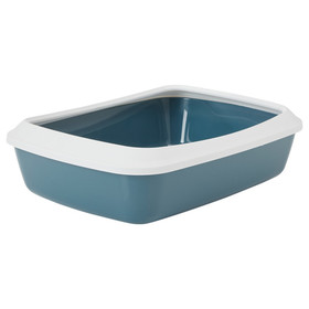 Abbildung Nobby Katzentoilette mit Rand Iriz grau-blau