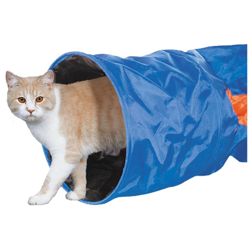 weitere Abbildung Nobby Katzentunnel blau orange gestreift