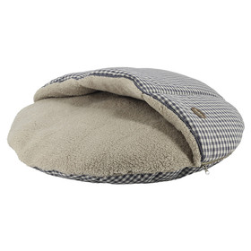 Abbildung Nobby Komfort Kissen rund Xaver mit Kuscheldecke grau