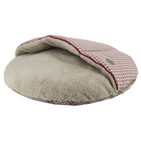Abbildung Nobby Komfort Kissen rund Xaver mit Kuscheldecke rot