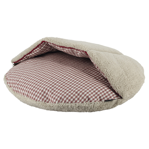 weitere Abbildung Nobby Komfort Kissen rund Xaver mit Kuscheldecke rot