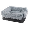 Nobby Komfortbett Classic Moppy Für Hunde & Katzen – Eckig, Grau, 60x50x18 Cm, Mit Anti-Rutsch-Noppen