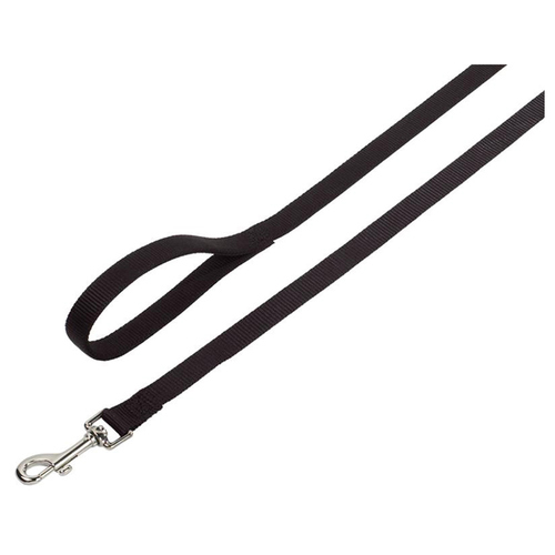 Nobby Classic Preno Hundeleine – 120 Cm, Weicher Neoprengriff, Schwarz-grau