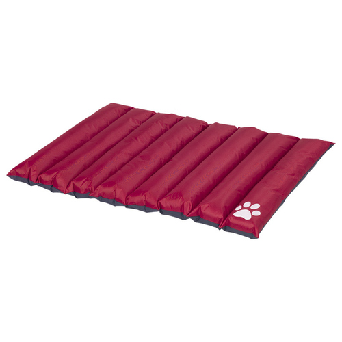 Nobby Matte eckig Classic Anon rot/grau, Maße: 110 x 85 x 8 cm