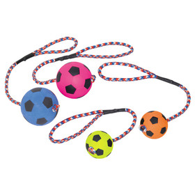 Abbildung Nobby Moosgummi Fuball mit Seil
