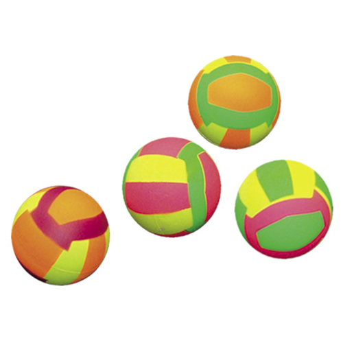 Nobby Moosgummi Volleybälle 4er Netz