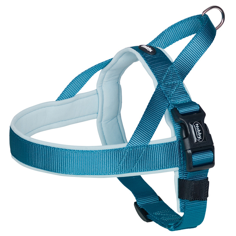 Arnés Para Perro Nobby Norweger - Malla Acolchada Talla M-L (Cuello: 50-64 Cm + Pecho: 42 Cm), Color Rojo, Resistente Al Agua