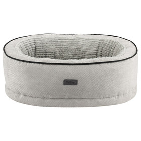 Abbildung Nobby Orthopdisches Komfortbett oval Lago hellgrau fr Hunde