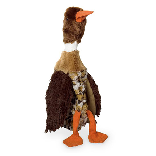 Nobby Plüsch Ente flach braun