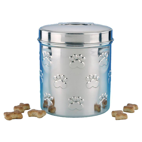 Nobby Snack-Behälter Edelstahl mit Pfotenprägung