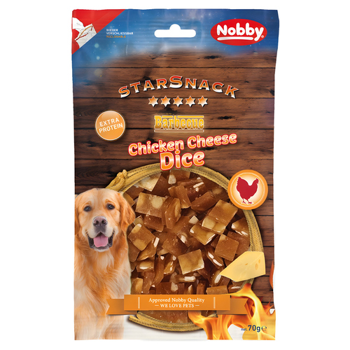 Nobby StarSnack BBQ Chicken Cheese Dice 70 g