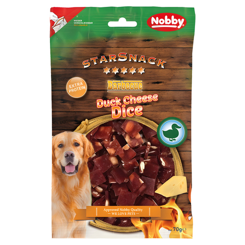 Nobby StarSnack BBQ Duck Cheese Dice 70 g