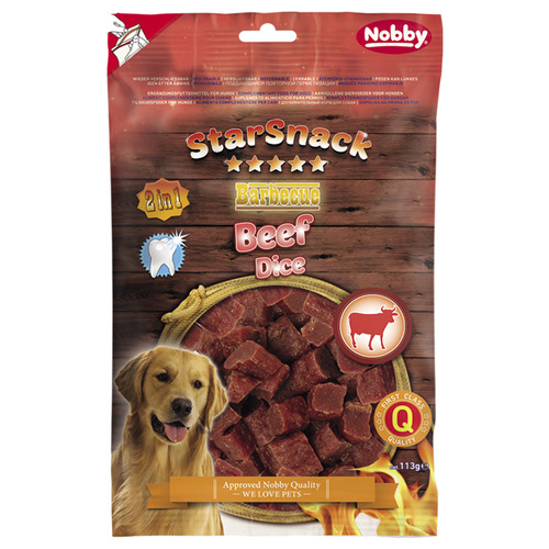 Nobby StarSnack Barbecue Beef Dice 113 g