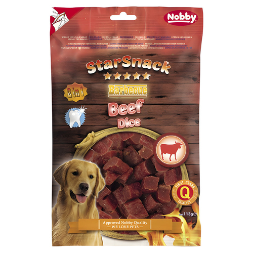 Nobby StarSnack Barbecue Beef Dice 113 g