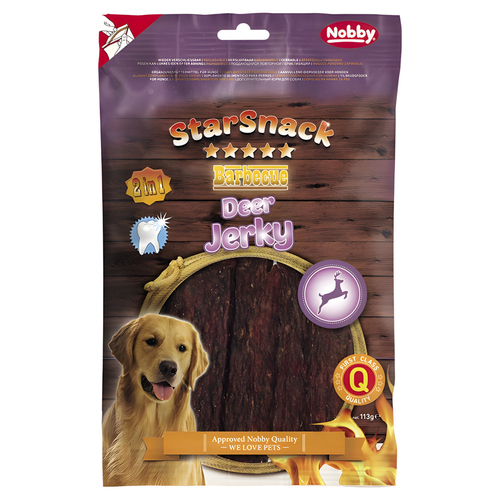 Nobby StarSnack Barbecue Deer Jerky 113 g