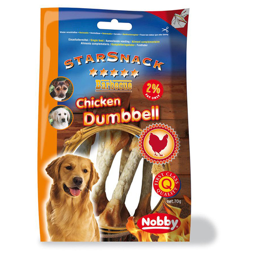 Produktbild von Nobby StarSnack Barbecue Chicken Dumbbell - 70 g