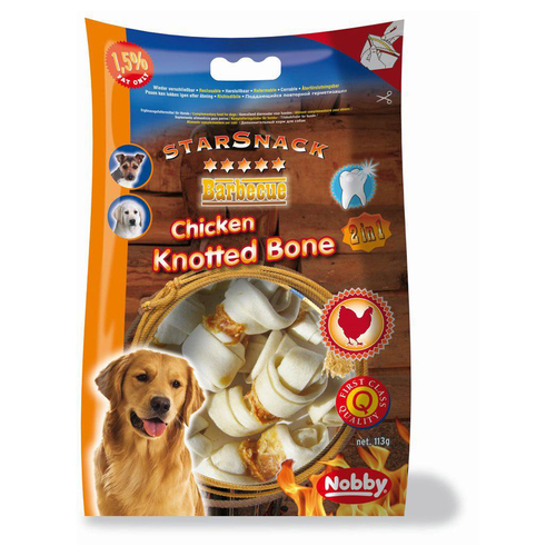 Nobby Starsnack Barbecue Chicken Knotted Bone 113 g