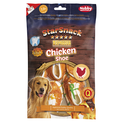Nobby Starsnack Barbecue Chicken Shoe coloured 60 g