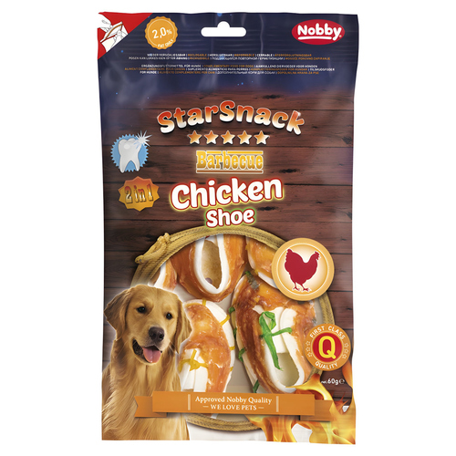 Nobby Starsnack Barbecue Chicken Shoe coloured 60 g