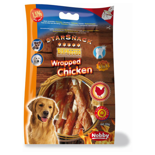 Nobby Starsnack Barbecue Wrapped Chicken 113 g