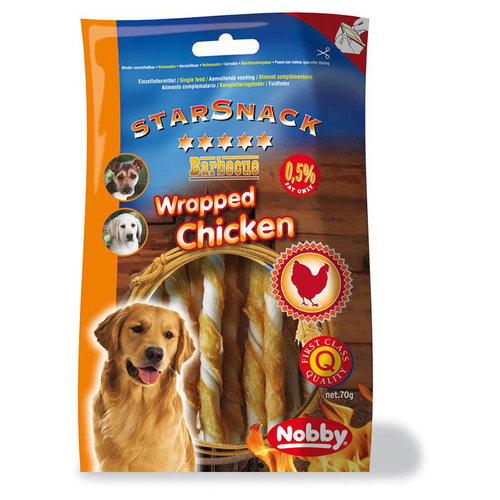 Nobby Starsnack Barbecue Wrapped Chicken 70 g