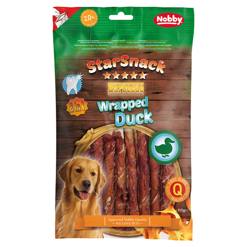 Nobby Starsnack Barbecue Wrapped Duck 113 g