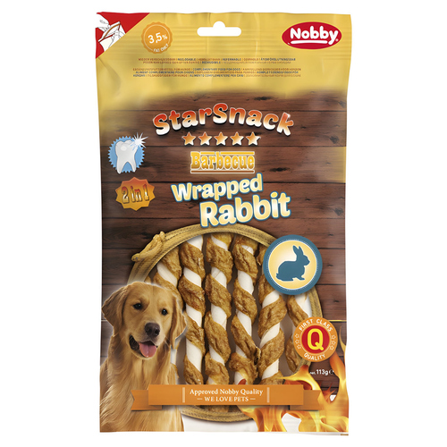 Nobby Starsnack Barbecue Wrapped Rabbit 113 g