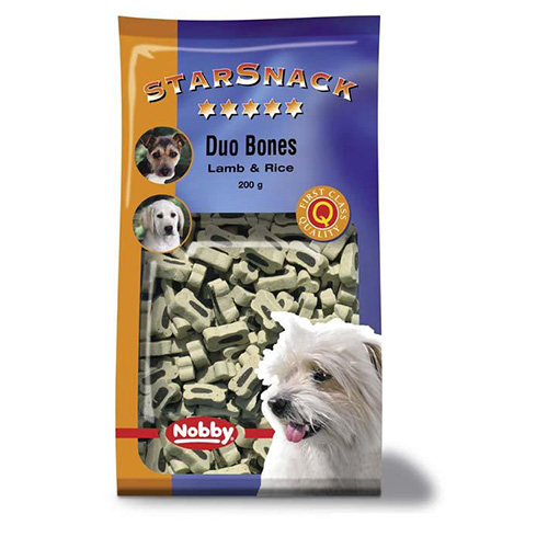 Nobby Starsnack Duo Bones Lamb & Rice 200 g