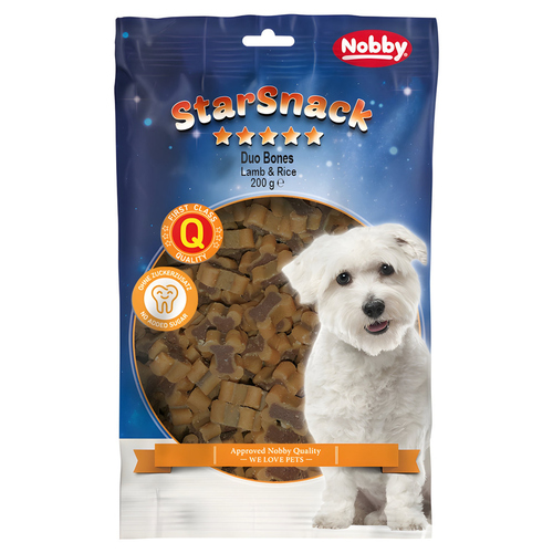 Nobby Starsnack Duo Bones Lamb & Rice 200 g