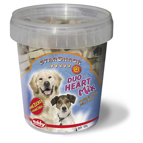 Nobby Starsnack Duo Heart Mix Dose 500 g