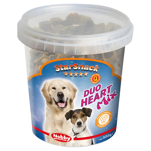 Nobby Starsnack Duo Heart Mix Dose 500 g
