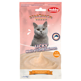 Abbildung Nobby Starsnack Licky Cat Malt & Tuna/Salmon 5 x 15 g