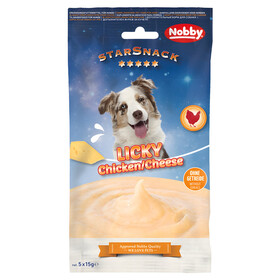 Nobby Starsnack Licky Dog Chicken & Cheese 5 x 15 g