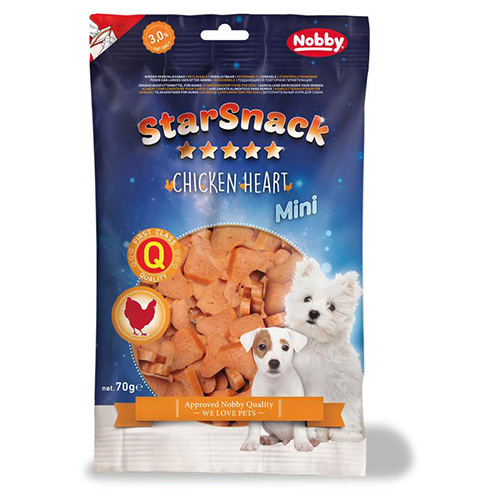 Nobby Starsnack Mini Chicken Heart 70 g