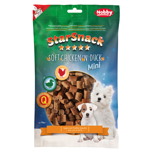 Nobby Starsnack Mini Chickenn Duck 70 g