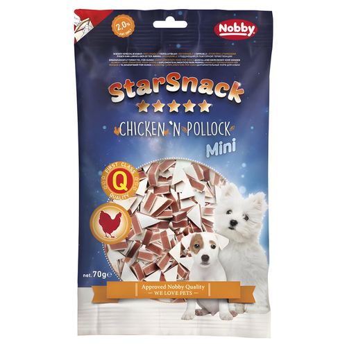Nobby Starsnack Mini Chicken"n Salmon 70 g