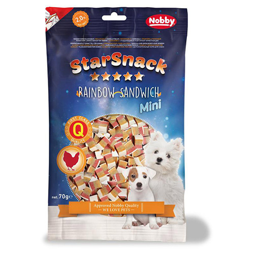 Nobby Starsnack Mini Rainbow Sandwich 70 g