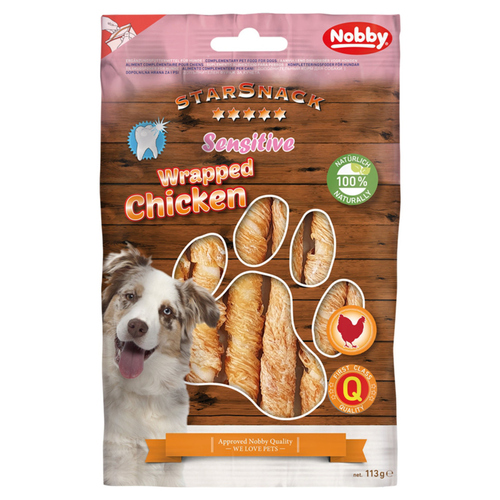 Nobby Starsnack Sensitive Wrapped Chicken 113 g