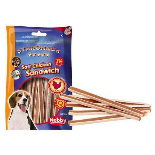Nobby Starsnack Soft Chicken Sandwich 70 g